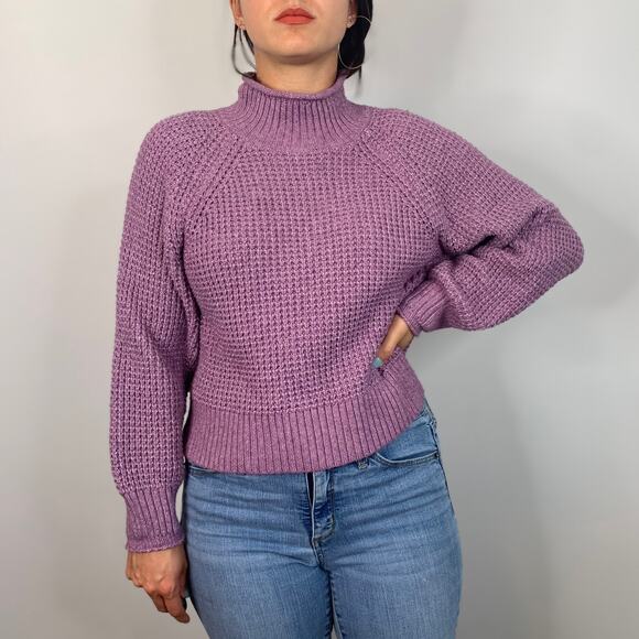 American Eagle Purple Knit Sweater - Picture 1 of 8